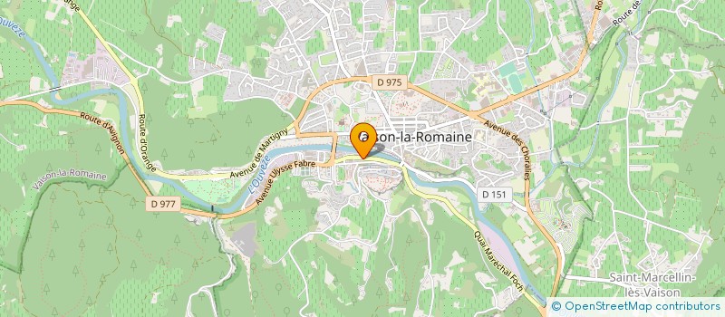 localisation de l'entreprise VAISON PNEUS  VAISON-LA-ROMAINE