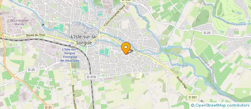 localisation de l'entreprise VAISON VAPE à L'ISLE-SUR-LA-SORGUE