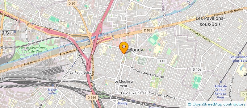 localisation de l'entreprise VAISS MINI MARKET BONDY à BONDY