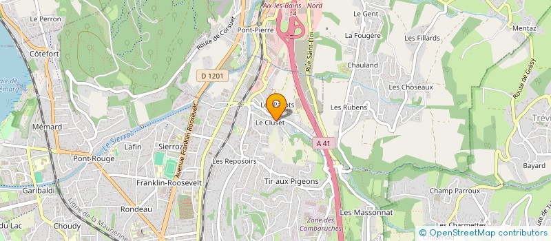localisation de l'entreprise VAISSEL'AIX LOCATION  ENTRELACS