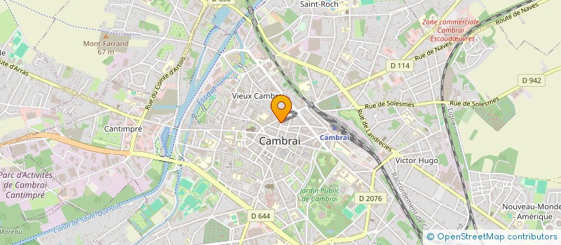 localisation de l'entreprise VAJDA-LEMAIRE à CAMBRAI