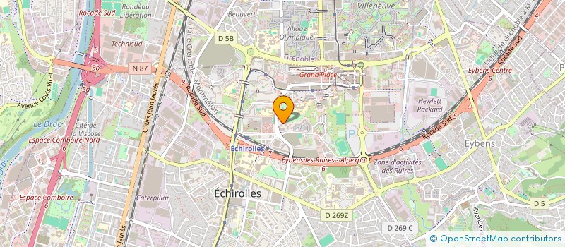 localisation de l'entreprise VAJRA à ECHIROLLES