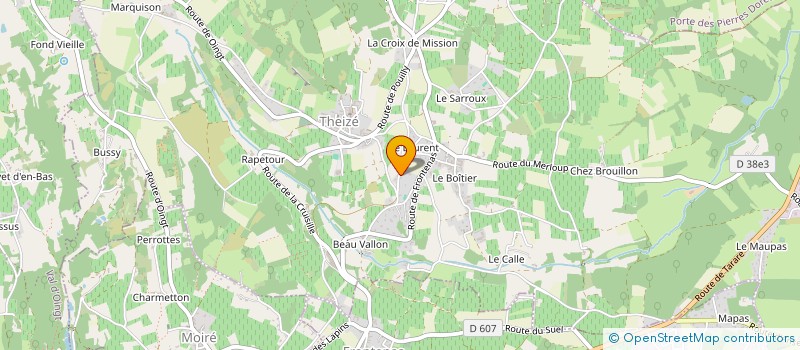 localisation de l'entreprise VAL 2  THEIZE