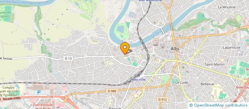 localisation de l'entreprise VAL 2 à ALBI