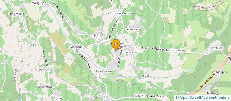 localisation de l'entreprise VAL 3  THEIZE