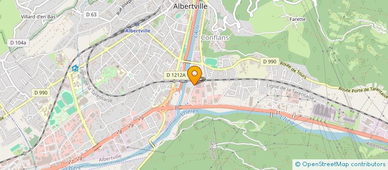 localisation de l'entreprise VAL 4 à ALBERTVILLE