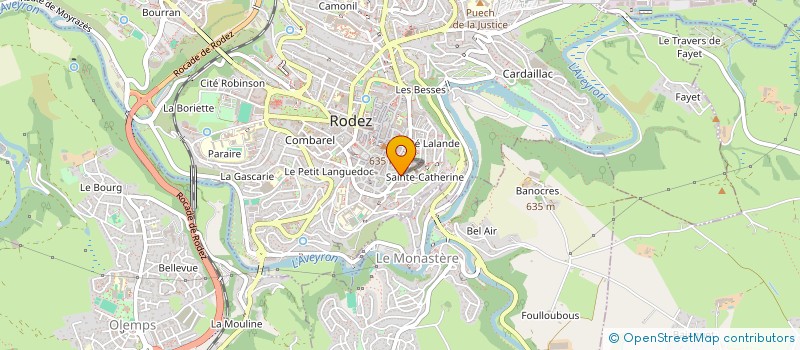 localisation de l'entreprise VAL  RODEZ