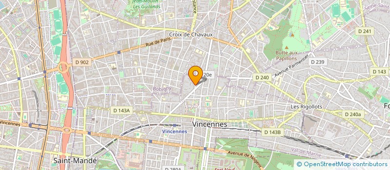 localisation de l'entreprise VAL à VINCENNES