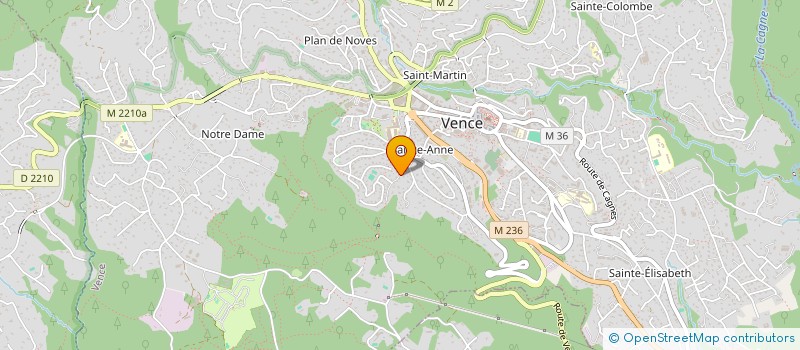 localisation de l'entreprise VAL  VENCE