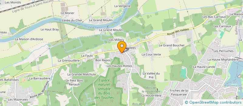 localisation de l'entreprise VAL  BALLAN-MIRE