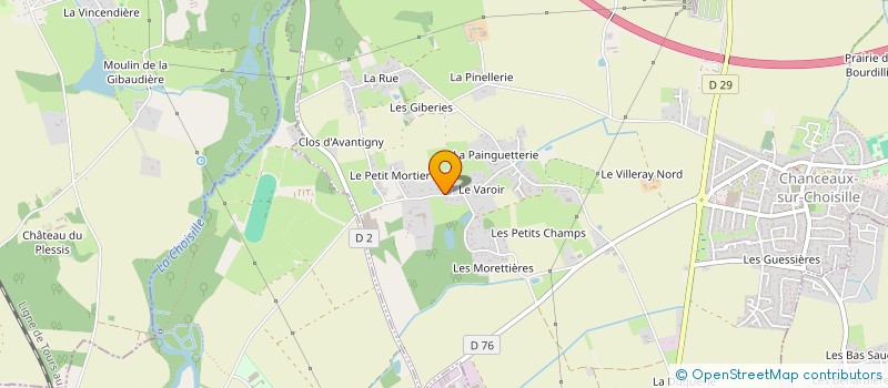 localisation de l'entreprise VAL AND CO à CHANCEAUX-SUR-CHOISILLE
