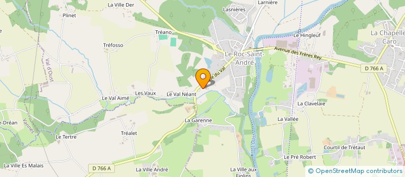 localisation de l'entreprise VAL ANDRE  VAL D'OUST