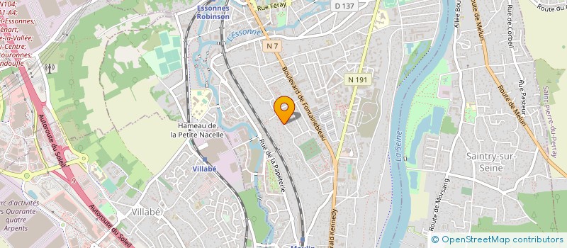 localisation de l'entreprise VAL ASCENSEURS à CORBEIL-ESSONNES