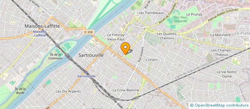 localisation de l'entreprise VAL & ASSOCIES à SARTROUVILLE