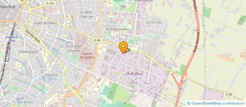 localisation de l'entreprise VAL AUTO 26  VALENCE