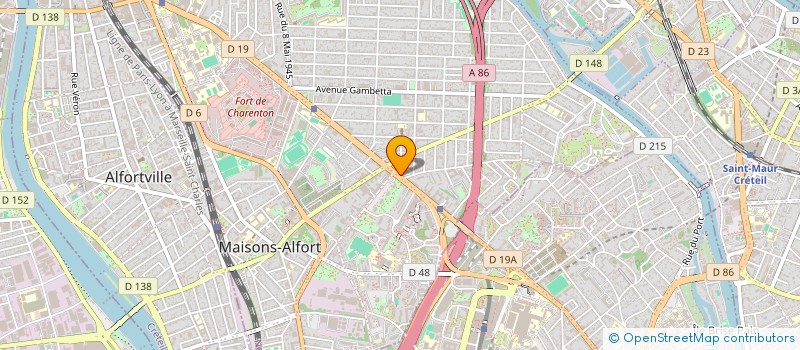 localisation de l'entreprise VAL'AUTO IMMO à MAISONS-ALFORT