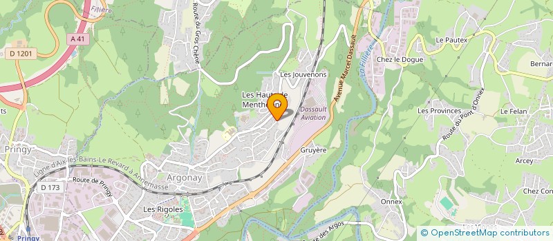 localisation de l'entreprise VAL - B INVEST à ARGONAY