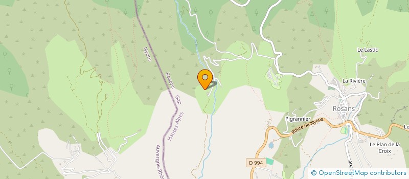 localisation de l'entreprise VAL BENOIT  ROSANS