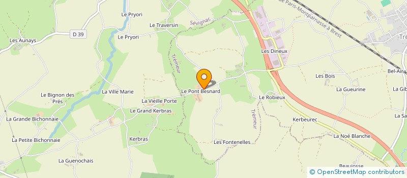 localisation de l'entreprise VAL BESNARD à TREMEUR