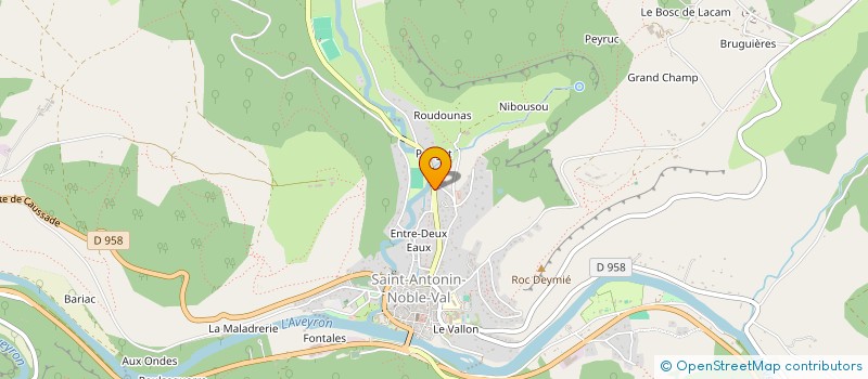 localisation de l'entreprise VAL BLASTER EXPERIENCE  SAINT-ANTONIN-NOBLE-VAL