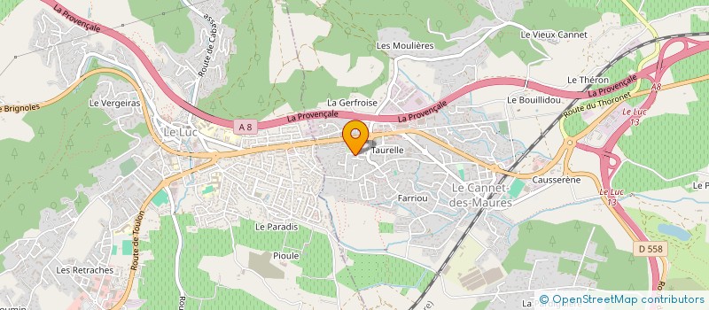 localisation de l'entreprise VAL'BONNE  LE LUC