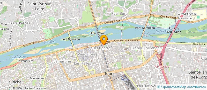 localisation de l'entreprise VAL BTP à TOURS
