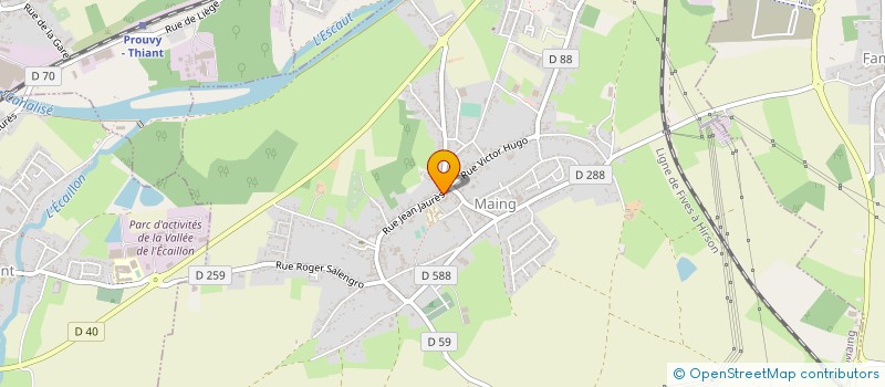 localisation de l'entreprise VAL CARTE GRISE  VALENCIENNES