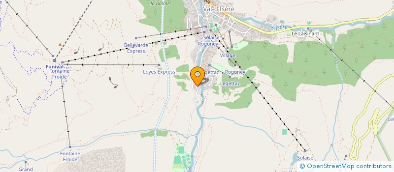 localisation de l'entreprise VAL CHATELARD  VAL-D ISERE