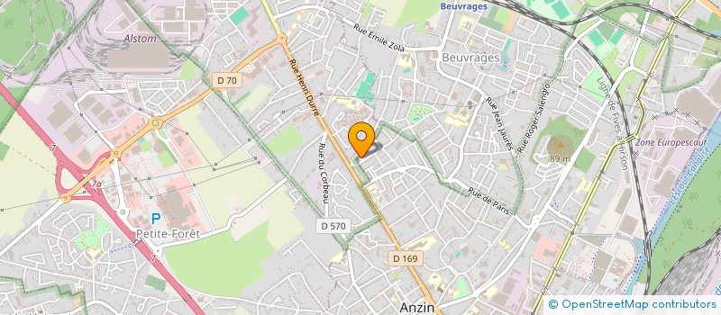 localisation de l'entreprise VAL'CI BATIMENT  ANZIN