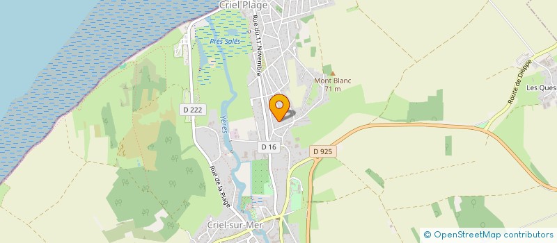 localisation de l'entreprise VAL CLARET  CRIEL-SUR-MER