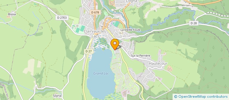 localisation de l'entreprise VAL CLARIS  CLAIRVAUX-LES-LACS