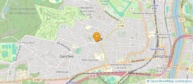 localisation de l'entreprise VAL'COIFF à GARCHES