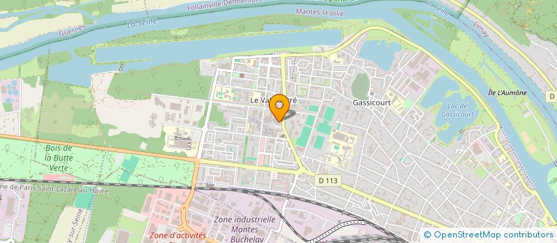 localisation de l'entreprise VAL COIFFURE  MANTES-LA-JOLIE