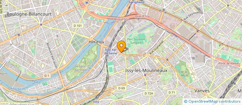 localisation de l'entreprise VAL & COM CONSULTING à ISSY-LES-MOULINEAUX