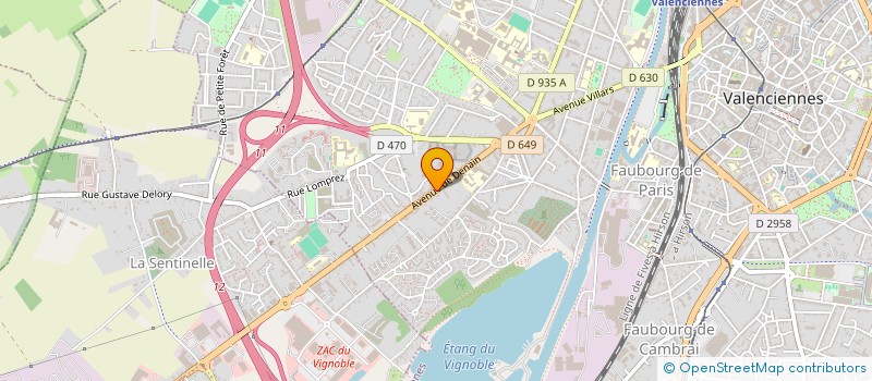 localisation de l'entreprise VAL CRYO à VALENCIENNES