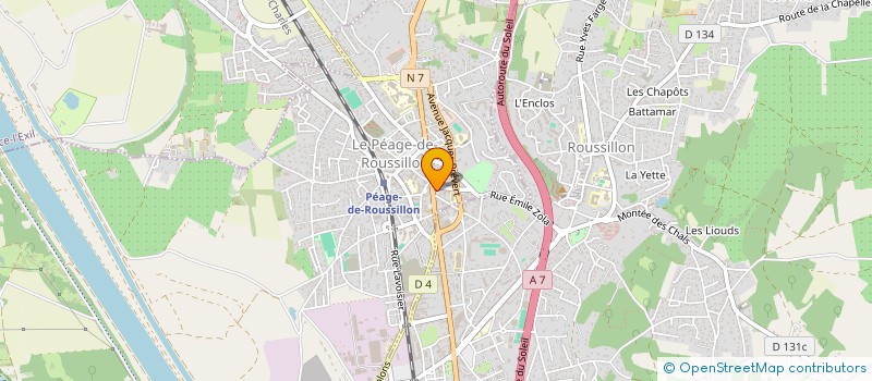 localisation de l'entreprise VAL'CUISINES à LE PEAGE-DE-ROUSSILLON