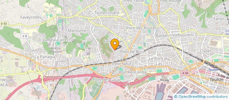 localisation de l'entreprise VAL D'AMOUR  TOULON