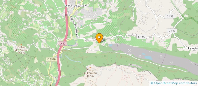 localisation de l'entreprise VAL D'AREN RECYCLAGE à LE BEAUSSET