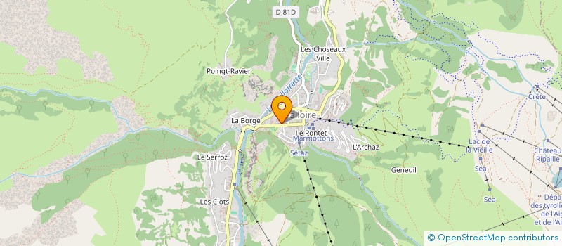 localisation de l'entreprise VAL D'AUREA SNOW AND BIKE à VALLOIRE