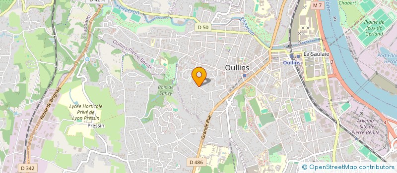 localisation de l'entreprise VAL D'AZERGUES CONCEPT à OULLINS-PIERRE-BENITE