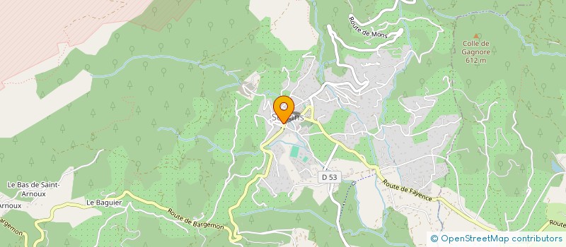 localisation de l'entreprise VAL D AZUR  SEILLANS