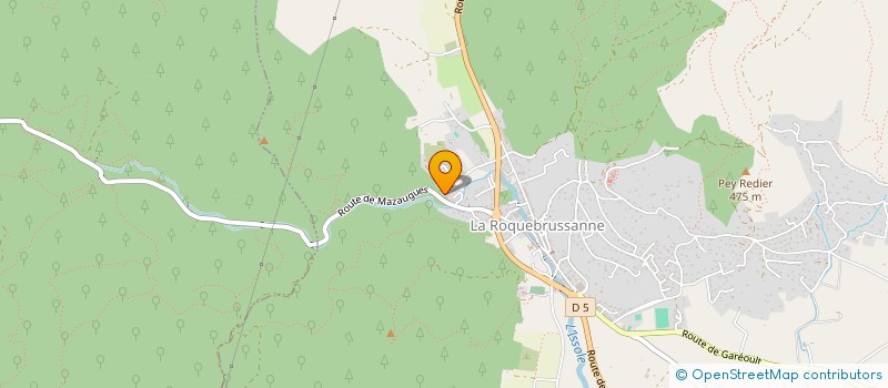 localisation de l'entreprise VAL D'ISSOLE ENVIRONNEMENT  LA ROQUEBRUSSANNE