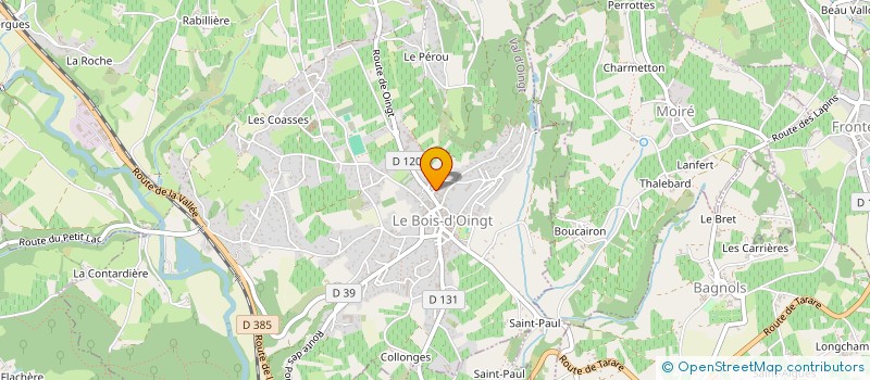 localisation de l'entreprise VAL D'OINGT MEDICAL  VAL D'OINGT