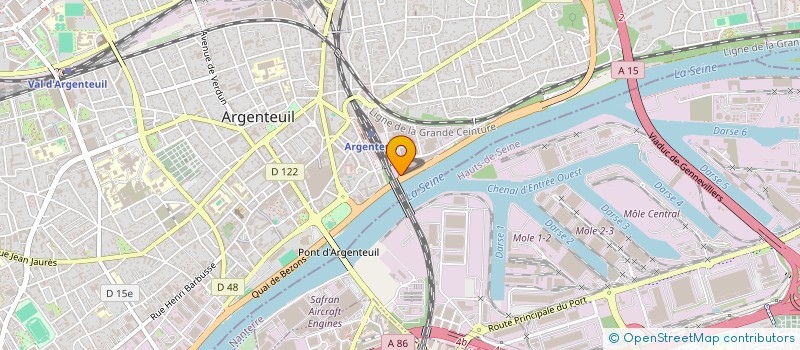 localisation de l'entreprise VAL D'OISE CONSTRUCTIONS GENIE CIVIL  ARGENTEUIL