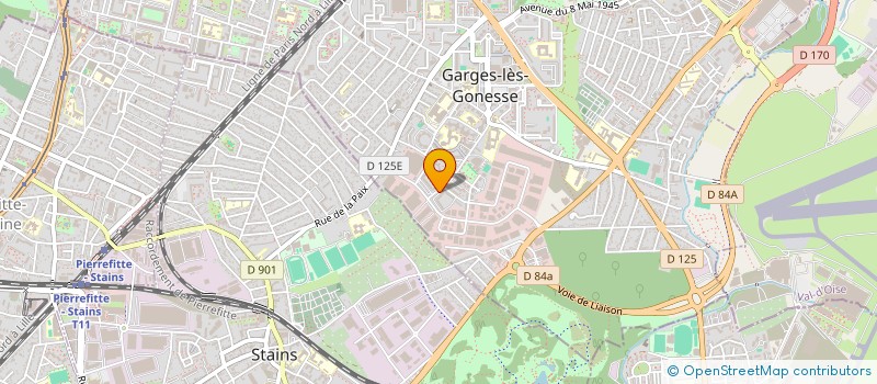 localisation de l'entreprise VAL D OISE FORMATION à GARGES-LES-GONESSE