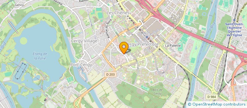 localisation de l'entreprise VAL D'OISE RESTAURATION à CERGY