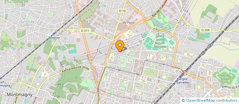 localisation de l'entreprise VAL D'OISE TRANSPORTS  SARCELLES