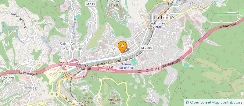 localisation de l'entreprise VAL D'OR  NICE