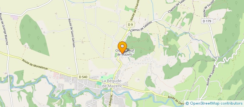 localisation de l'entreprise VAL D'OR MOUNTAIN  LA BEGUDE-DE-MAZENC