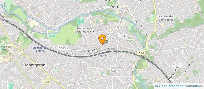localisation de l'entreprise VAL D YERRES DP  YERRES